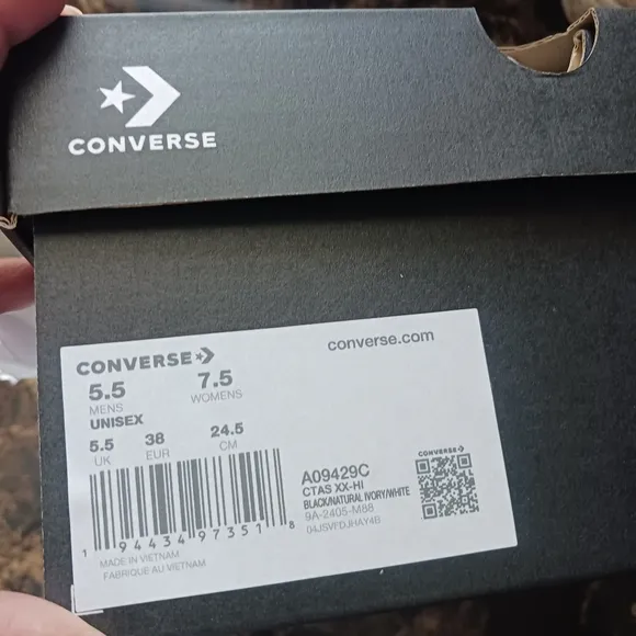 ⚫️  Converse Chuck Taylor All-Star XX Knee High 90/Retro Rear Y2K Shoes  7.5