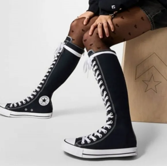 ⚫️  Converse Chuck Taylor All-Star XX Knee High 90/Retro Rear Y2K Shoes  7.5
