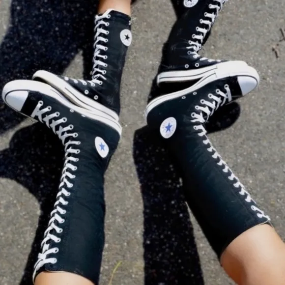 ⚫️  Converse Chuck Taylor All-Star XX Knee High 90/Retro Rear Y2K Shoes  7.5