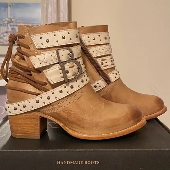 🔥🔥 Freebird by Steven Caspian Western Boho Booties Boots | Size 8