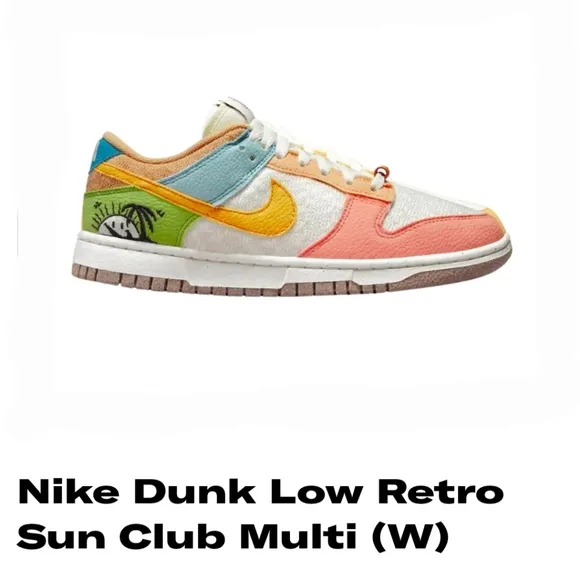 🆕️ NEW Nike Dunk Low Retro 'Sun Club Multi' Shoes