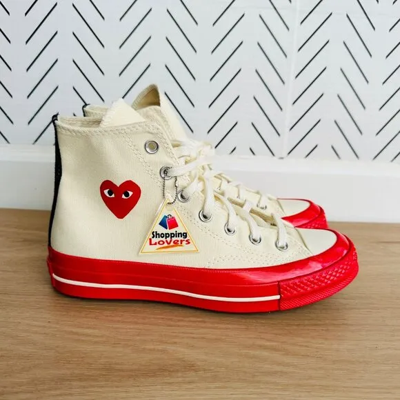 ❤️10 Converse Chuck All Star 70 High Comme des Garcons PLAY Womens Shoes A01794C