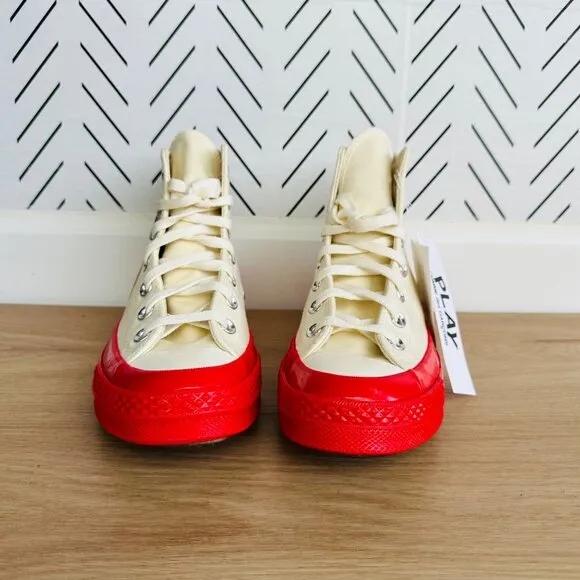 ❤️10 Converse Chuck All Star 70 High Comme des Garcons PLAY Womens Shoes A01794C