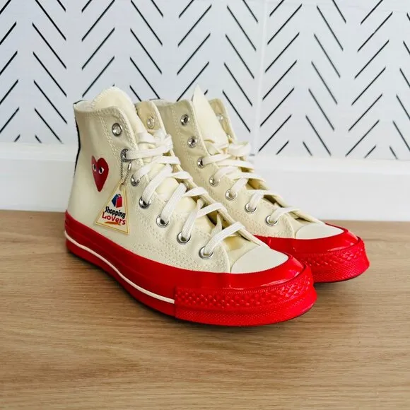 ❤️10 Converse Chuck All Star 70 High Comme des Garcons PLAY Womens Shoes A01794C