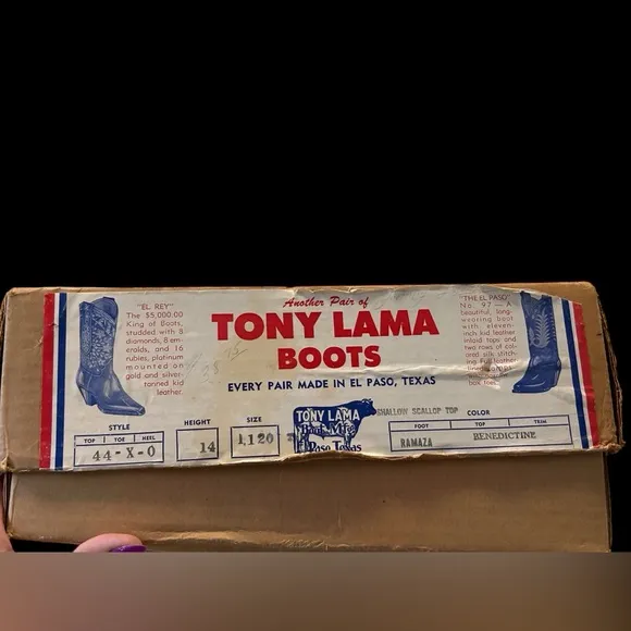 1960’s Tony Lama Western BootsUnique One-of-a-Kind!Size 11