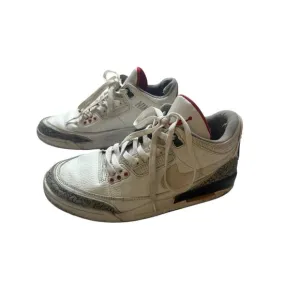 2013 Air Jordan 3 Retro Sneakers White Cement Leather White Rare Men's 9.5