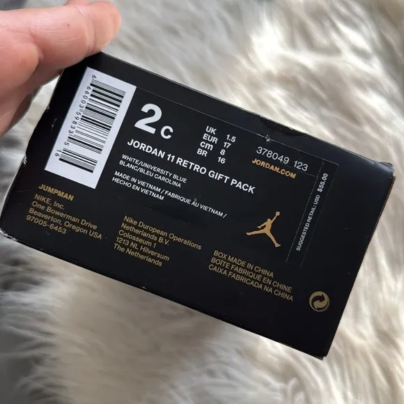 2018 Nike Jordan 11 Retro Gift PackCONCORD Sz 2C