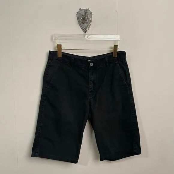 (4) Y2K DC Shoes 29 men short capris black bundle classic summer goth minimal
