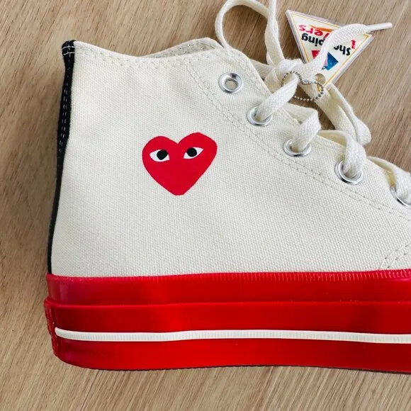 8 Wmn Shoes Converse Chuck Taylor All Star70 High Comme des Garcons PLAY A01794C