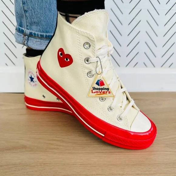 8 Wmn Shoes Converse Chuck Taylor All Star70 High Comme des Garcons PLAY A01794C