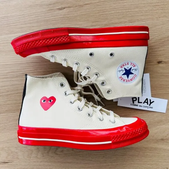 8 Wmn Shoes Converse Chuck Taylor All Star70 High Comme des Garcons PLAY A01794C