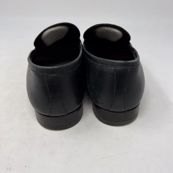 A. Testoni Basic Men’s Leather Horsebit Loafer Black Classic Workwear Size 9M