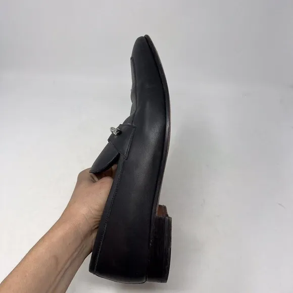 A. Testoni Basic Men’s Leather Horsebit Loafer Black Classic Workwear Size 9M
