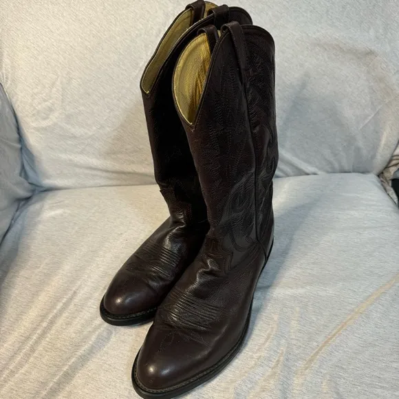ACME Boots, Dark Brown, Size 10 EE, EUC, Vintage