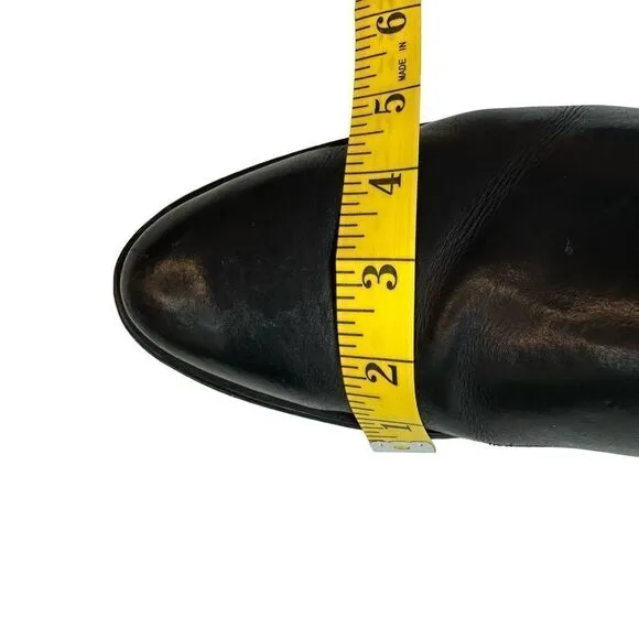 ACME Vintage Black Leather Cowboy Boots Size 9D