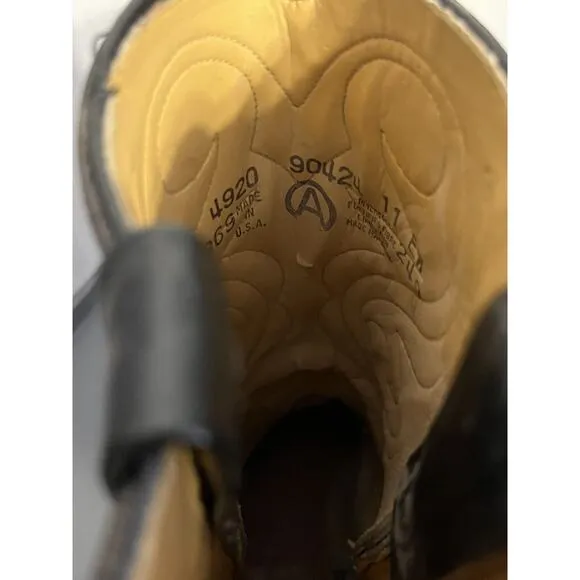 Acme Vintage Cowboy Boots Black  Men’s Size 11EW 4920