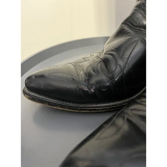 Acme Vintage Cowboy Boots Black  Men’s Size 11EW 4920
