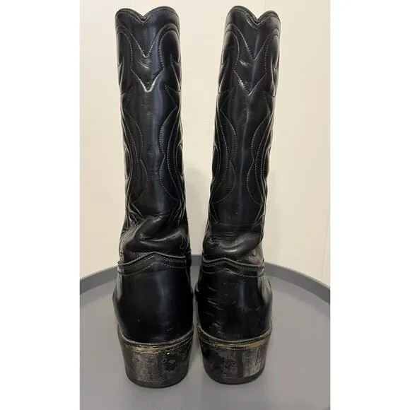 Acme Vintage Cowboy Boots Black  Men’s Size 11EW 4920