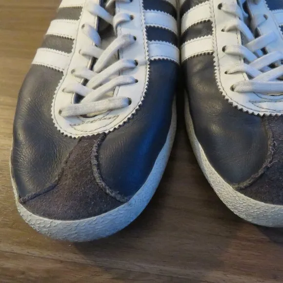 ADIDAS Gazelle OG Legend Ink &amp; Running White Sneakers Shoes Retro Men's US 8.5