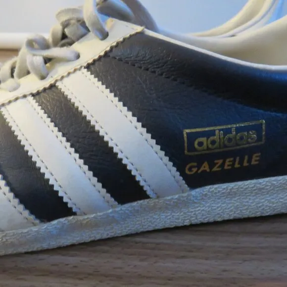 ADIDAS Gazelle OG Legend Ink &amp; Running White Sneakers Shoes Retro Men's US 8.5