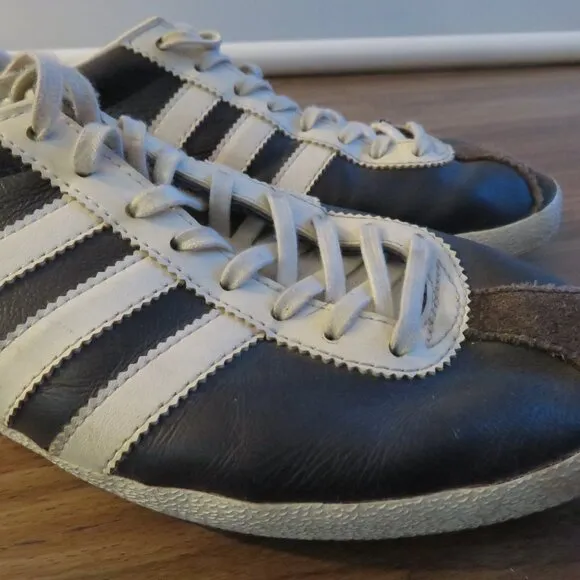 ADIDAS Gazelle OG Legend Ink &amp; Running White Sneakers Shoes Retro Men's US 8.5