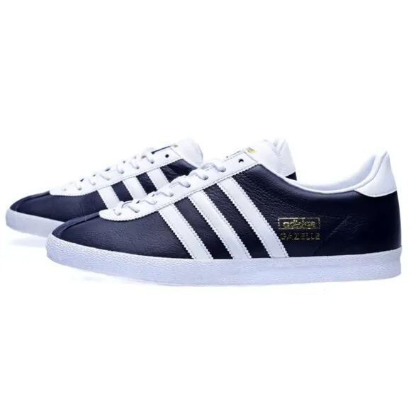 ADIDAS Gazelle OG Legend Ink &amp; Running White Sneakers Shoes Retro Men's US 8.5
