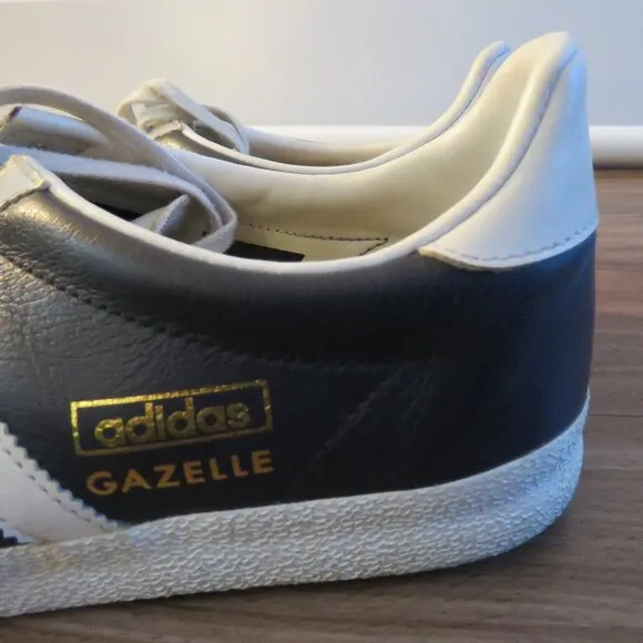 ADIDAS Gazelle OG Legend Ink &amp; Running White Sneakers Shoes Retro Men's US 8.5