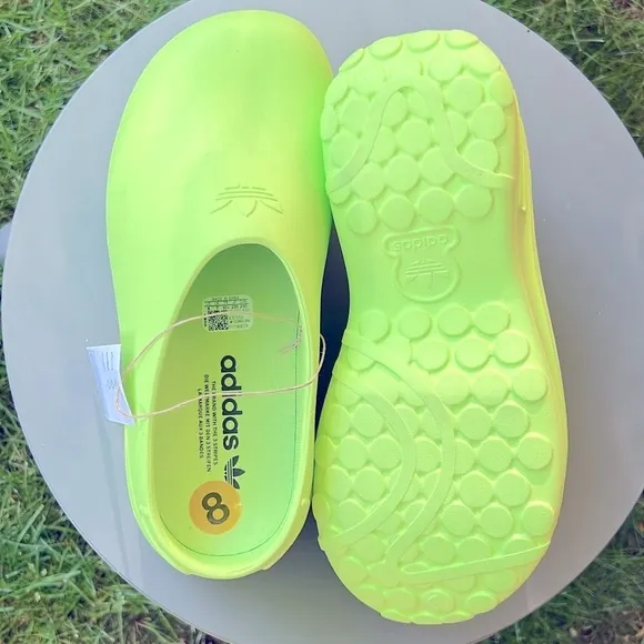 Adidas l Adiform Stan Lucid Lemon Smith Mule Shoes Made Eco Friendly Size 8*