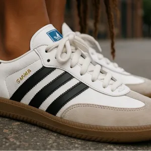 Adidas Men's White and Gray Sneakers