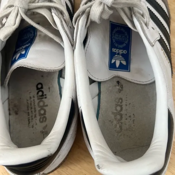 Adidas Men's White and Gray Sneakers