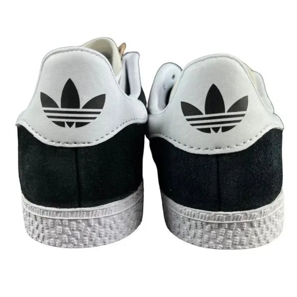 Adidas Originals Gazelle Black White Gold Suede Shoes BB2507 Youth Size 12K
