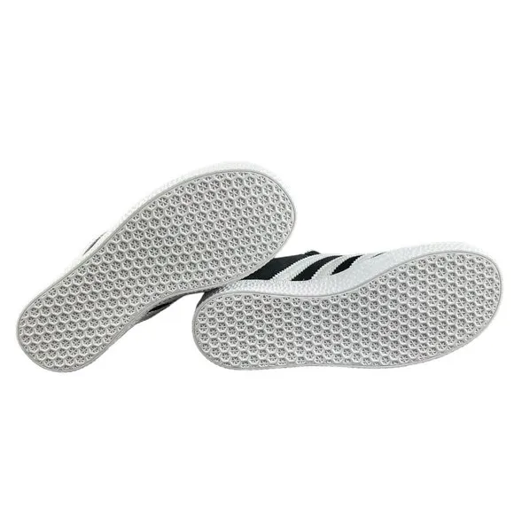 Adidas Originals Gazelle Black White Gold Suede Shoes BB2507 Youth Size 12K