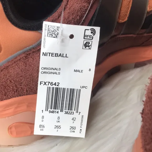 Adidas Originals Niteball Hazy Copper/Black-Acid Orange Shoes FX7642 - Men’s 8.5