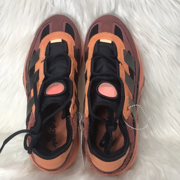 Adidas Originals Niteball Hazy Copper/Black-Acid Orange Shoes FX7642 - Men’s 8.5