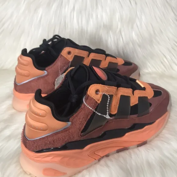 Adidas Originals Niteball Hazy Copper/Black-Acid Orange Shoes FX7642 - Men’s 8.5