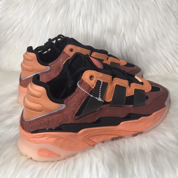 Adidas Originals Niteball Hazy Copper/Black-Acid Orange Shoes FX7642 - Men’s 8.5