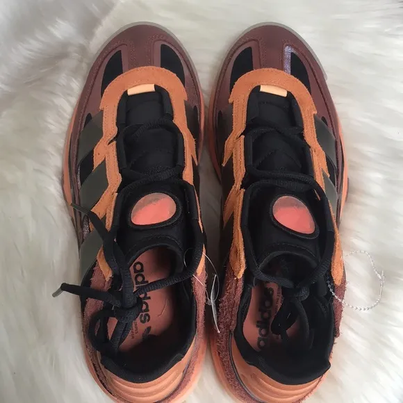 Adidas Originals Niteball Hazy Copper/Black-Acid Orange Shoes FX7642 - Men’s 8.5