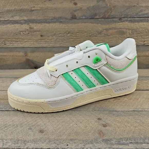 Adidas Originals Rivalry 86 Low Mens Shoes White, Orbit Grey, Neon Green