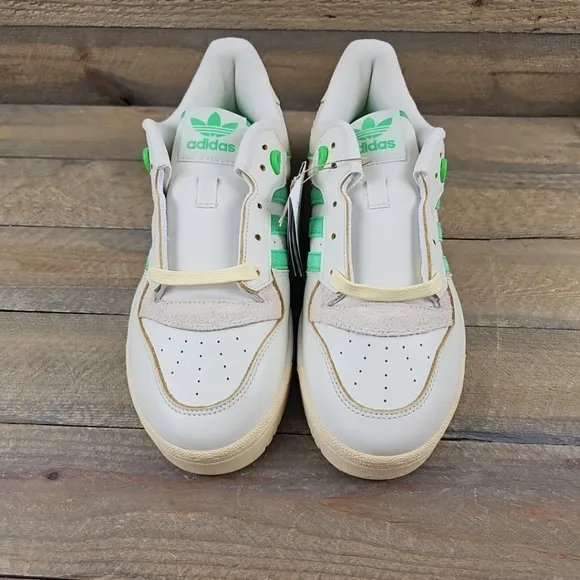 Adidas Originals Rivalry 86 Low Mens Shoes White, Orbit Grey, Neon Green