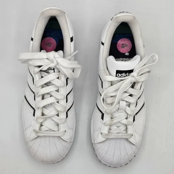 Adidas Originals Superstar thin stripe  sneakers size 4