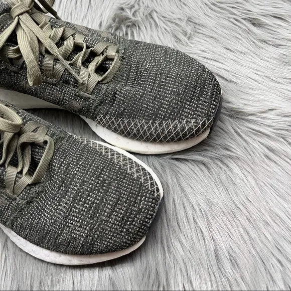 Adidas Pure Boost Go Running Shoes Base Green Lace Up Knit Sneakers Size 5 Men’s