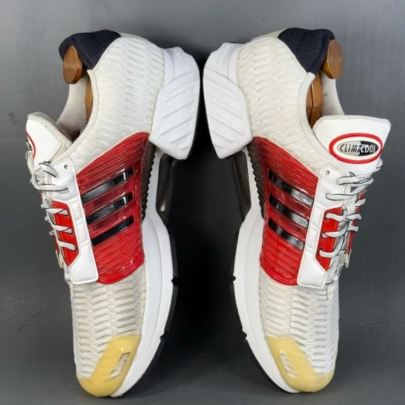 Adidas Retro Climacool 1 'White Red' athletic sneaker shoes men’s size 12
