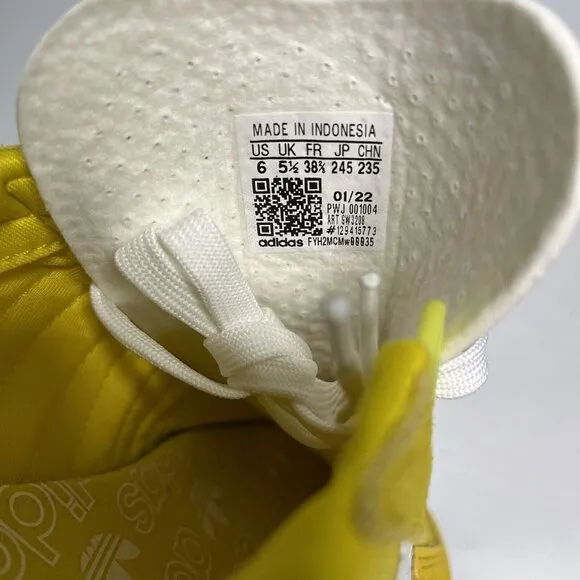 Adidas Retropy Retro E5 Yellow White Sneakers Shoes Size 6 Mens GW3208 NWT