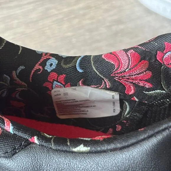 Adidas Stan Smith Black Floral Cuff Fashion Tennis Shoes Womens 7.5‎ UK 6 EU 39