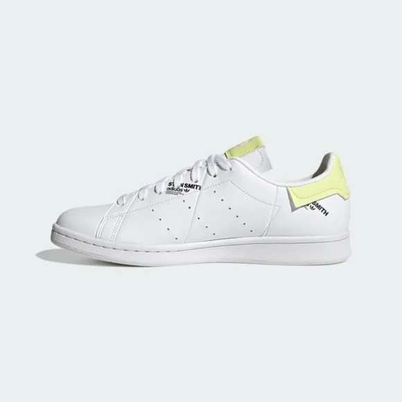adidas Stan Smith PrimeGreen Vegan Tennis Sneaker White Yellow GV7665 Bl…