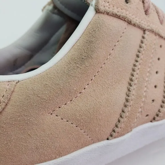 Adidas Superstar Vulc ADV Mens Sz 6.5 Womens Sz 7.5 Pale Pink Suede Skate Shoes