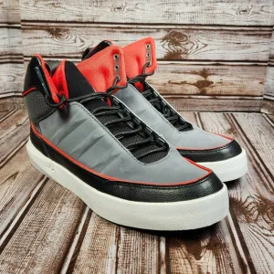 ADIDAS Uptown Select Men's 8 Gray Black Red Athletic Sneakers Shoes D74102 EUC