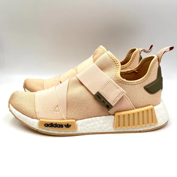 Adidas Womens NMD R1 Blush Pink White Casual Sneaker Shoes Size 10