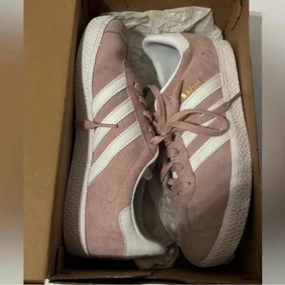 Adidas Women's Pink Suede Sneakers