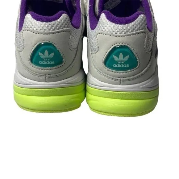 Adidas Yung 69 Chasm J White Purple 6.5 Youth Kids 90s Womens Chunky Y2K Green